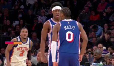 Maxey scores 36 points and the 76ers win again in New York, beating the Knicks 130-119