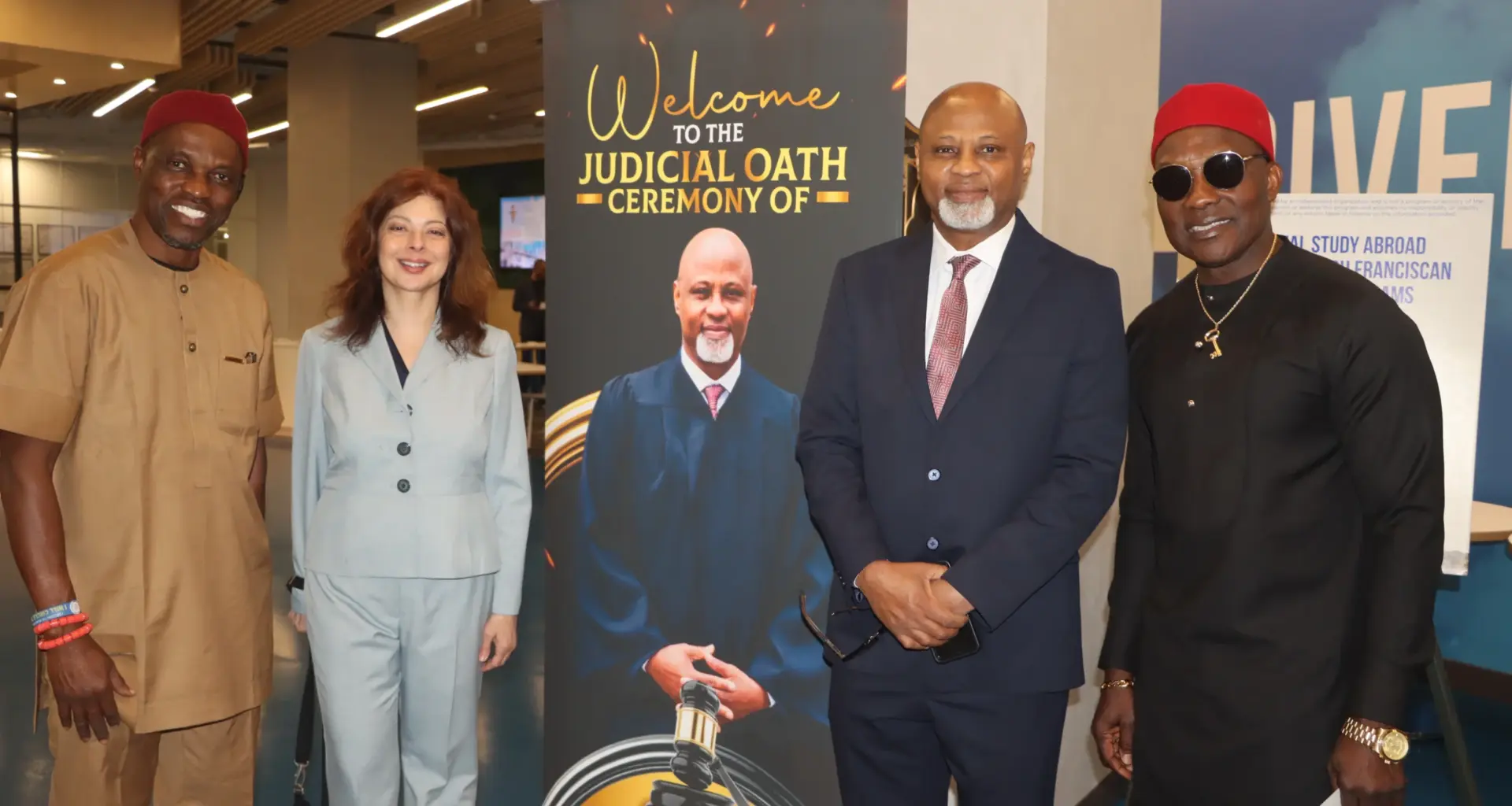 From left: Charles Ohaechesi, Hon. Odessa Kennedy, Hon. Chidi Eze and Promise Lumati. Brooklyn Eagle photo by Mario Belluomo