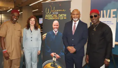 From left: Charles Ohaechesi, Hon. Odessa Kennedy, Hon. Chidi Eze and Promise Lumati. Brooklyn Eagle photo by Mario Belluomo