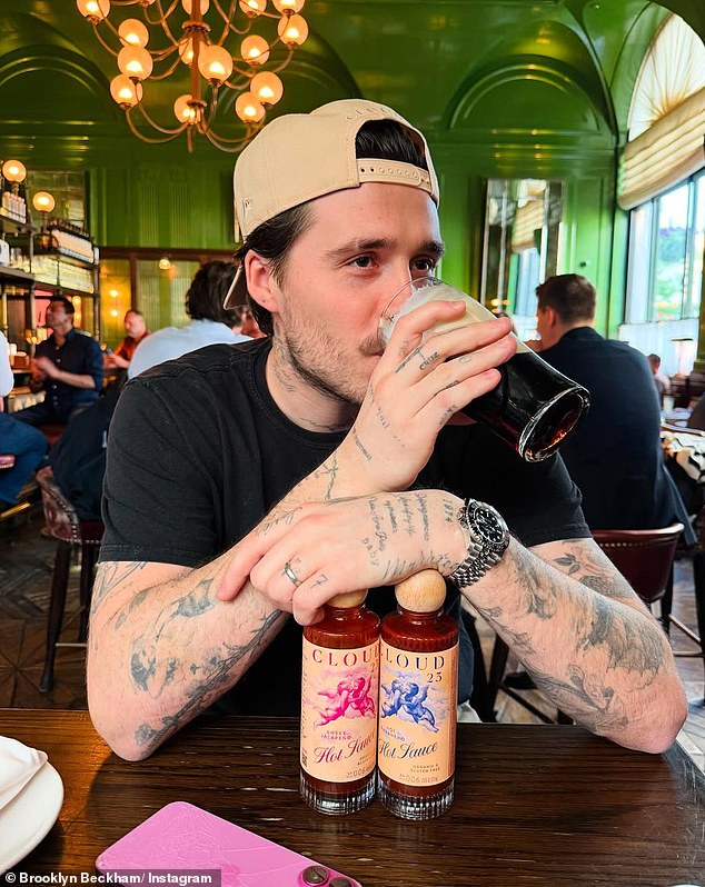 However, Brooklyn got lucky as both sides reportedly reached an amicable resolution, with On never following through with the objection, and his trademark was registered (Brooklyn pictured in May)