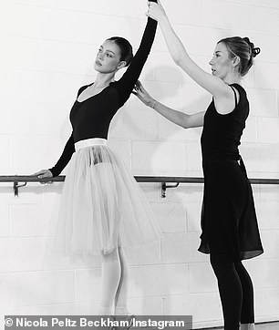 Nicola revealed she was taking ballet lessons for the new project in October last year as she shared a series of snaps in a studio wearing a black leotard and tutu