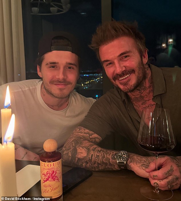 Insiders say David (right) and Victoria have felt the impact of Brooklyn’s (left) absence, especially following his decision to skip both his father's knighthood and Inter Miami CF's championship win