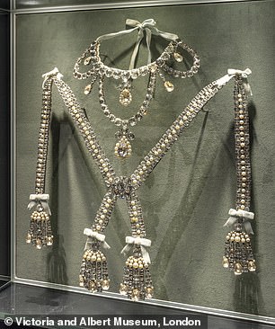 Several dazzling jewels belonging to the French queen are included in the V&A's exhibition