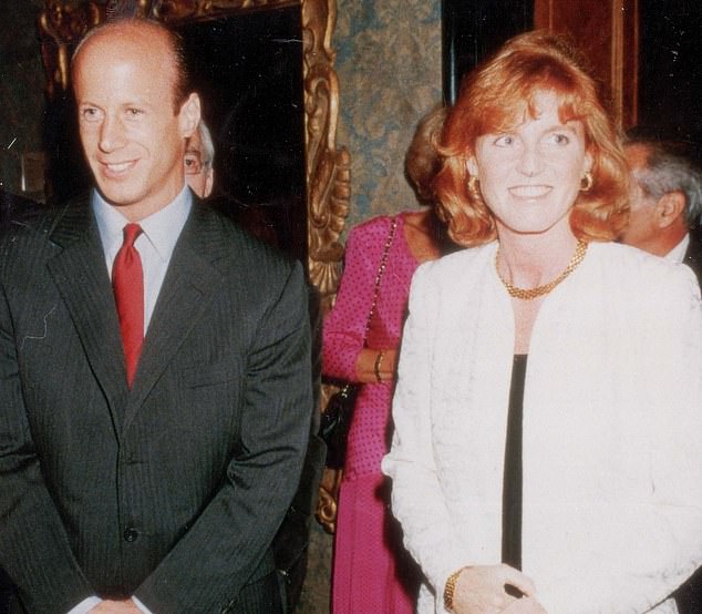 After Fergie and Mr Wyatt's romance fell apart, she began an alleged relationship with her financial adviser and cousin by marriage, John Bryan (pictured left) in 1992