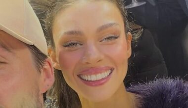 Nicola Peltz appeared to be showing off updated teeth and lip filler according to experts as she posed with husband Brooklyn on NYE