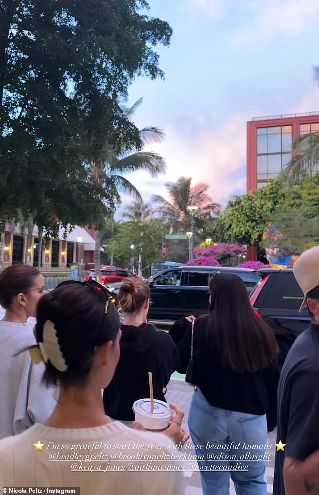 In a heartfelt Instagram Story, Nicola posted images of the people closest to her and wrote: 'So grateful to start the New Year with these beautiful humans'