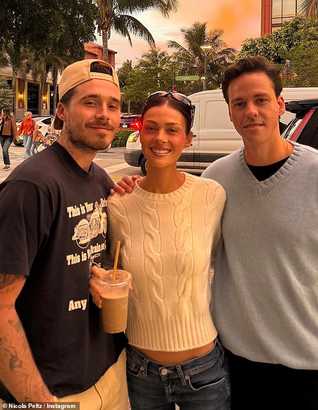 The actress and billionaire heiress, 30, shared a pointed New Year message on social media as the Beckham family feud continued to rumble on