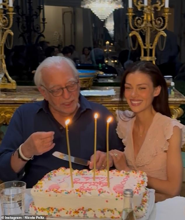 The socialite, who is turning 31 on Friday, took to Instagram to share a photo of some early festivities. Seen here tucking into a nostalgic confetti-decorated cake with festive candles