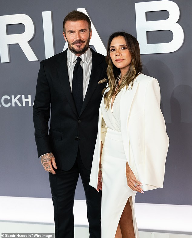 David and Victoria Beckham attend the world premiere for the Victoria Beckham documentary at London's Curzon Mayfair cinema in October 2025