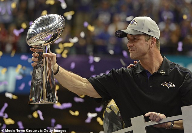 Fired former Baltimore Ravens head coach John Harbaugh remains the favorite