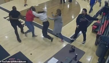 A pair of moms have been banned from their kids' basketball games after sparking a brawl
