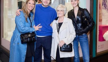 Brooklyn's Beckham wedding day to Nicola Peltz appeared to be the catalyst for his explosive feud with his parents - but it seems his Nanny Sandra lies at the heart of the family turmoil (Brooklyn and Nicola seen with Sandra)
