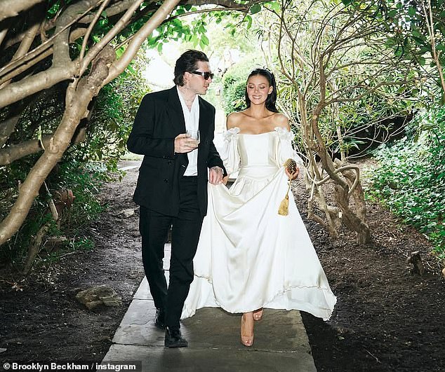 Brooklyn said his family and Nicola's family were placed on their own tables 'equally adjacent' to the top table