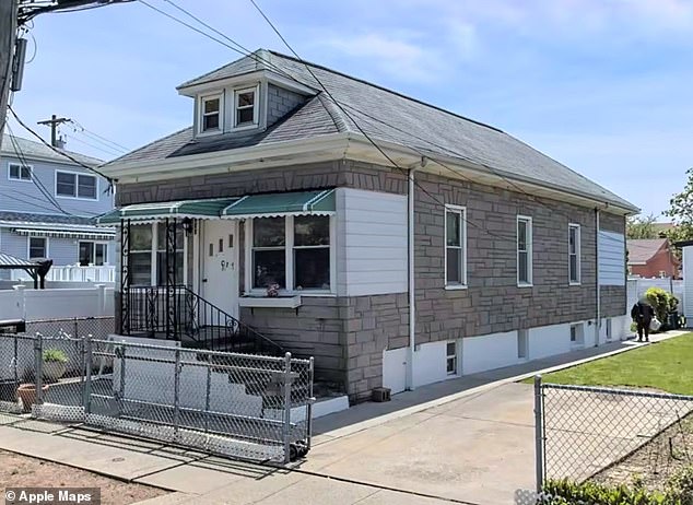 Monte died at the scene (pictured) while the black pit bull Bean was euthanized