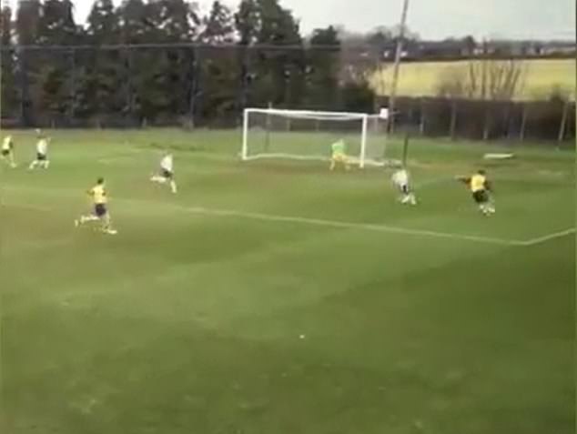 Brooklyn shared a clip of him hitting the crossbar during a match for Arsenal's youth teams, with hype building further when he was named on the bench for an Under-18 match
