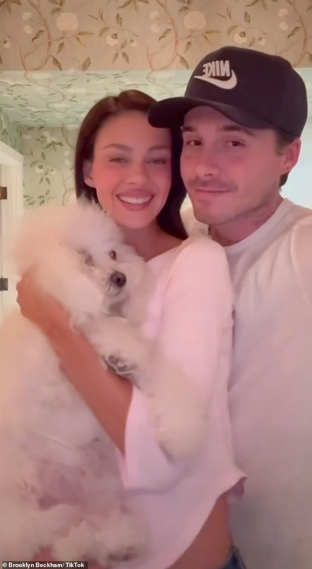 Brooklyn Beckham's devotion to his wife Nicola Peltz was clear for all to see as he posted a loved-up video on TikTok on Monday
