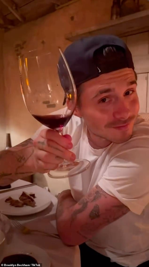 Looking in the midst of marital bliss, Brooklyn showed no signs of strain of the aftermath of posting his bombshell statement, which according to reports, has left Victoria 'devastated'