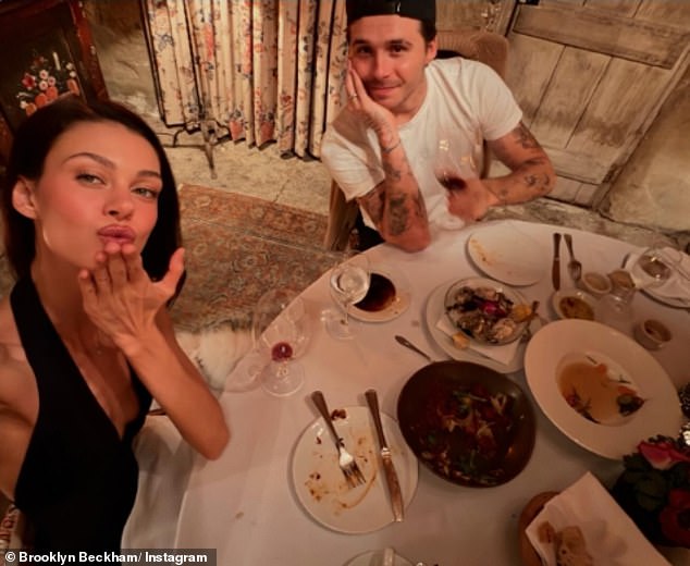 Other photos included the couple enjoying red wine which was nearly 200-years-old