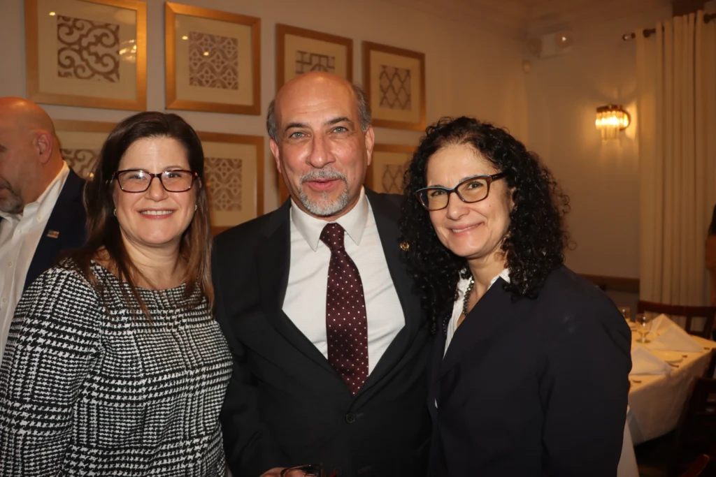 From left: Linda Lo Cascio, Esq.; Bruno Codispoti, Esq.; and Hon. Joy Campanelli. Brooklyn Eagle photo by Mario Belluomo