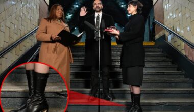 Democratic socialist Zohran Mamdani’s wife, Rama Duwaji, wears luxury $630 Miista boots to swearing-in ceremony