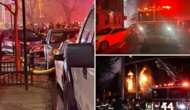 Inferno rips through NYC building, injuring 3 as FDNY's response hampered by cars on hydrants