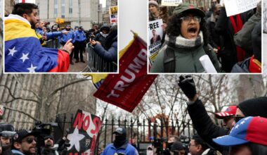 NYPD forced to separate pro-Maduro protesters Venezuelans in wild NYC scene