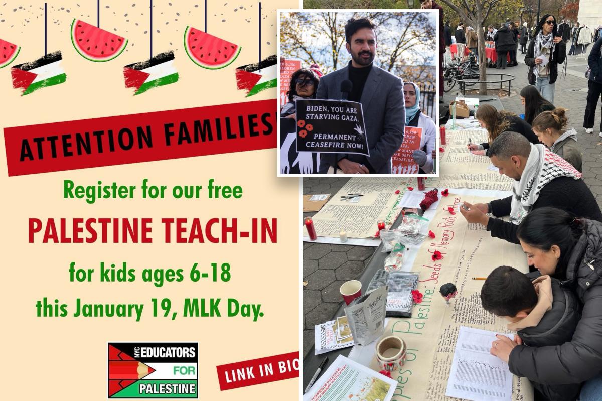 Radical NYC teachers group plans 'Teach in for Palestine' on MLK day