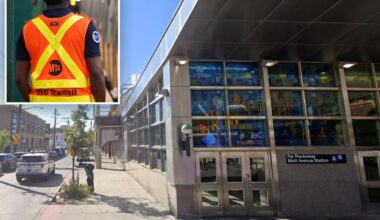Crazed NYC commuter brutally punches subway conductor, causing him to hit head on cabin wall: cops, sources