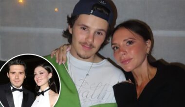 Cruz Beckham pokes fun at Victoria's dancing at Brooklyn's wedding