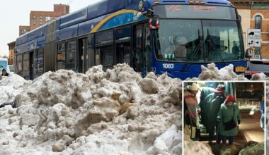 NYC bus stop at Sloan-Kettering Cancer Center piled with snow for days, thwarting wheelchairs, cane-users