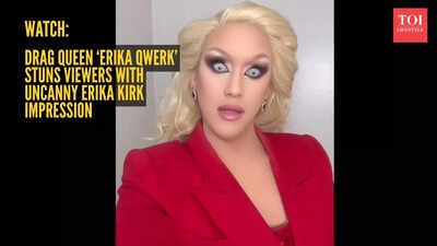 Watch: Viral drag queen ‘Erika Qwerk’ stuns viewers with uncanny Erika Kirk impressions