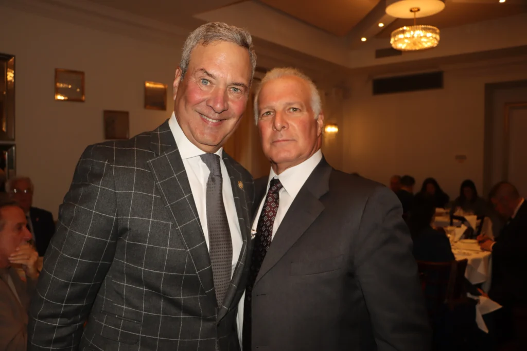 Steven Bamundo, Esq., left, alongside Gregory Cerchione, Esq. Brooklyn Eagle photo by Mario Belluomo