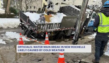 News 12 | Westchester | Stephenson Boulevard reopens after water main break repaired in New Rochelle