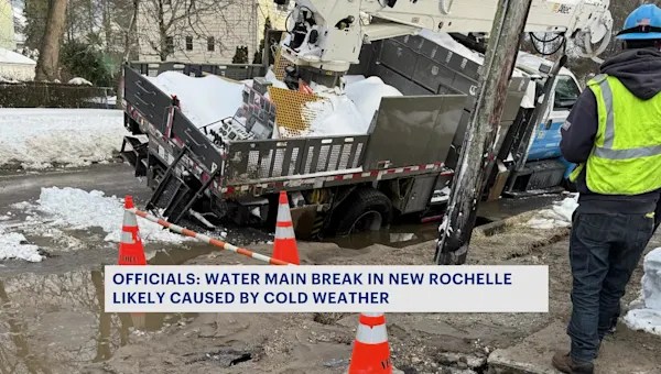 News 12 | Westchester | Stephenson Boulevard reopens after water main break repaired in New Rochelle