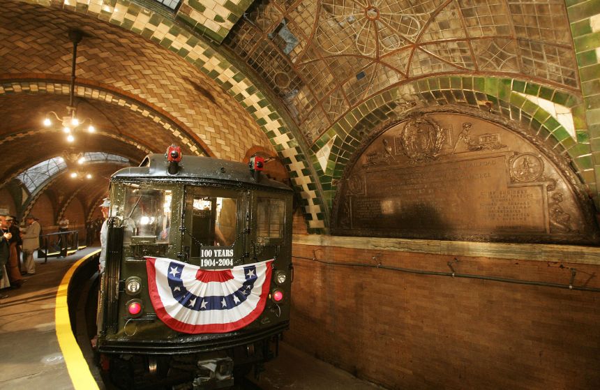 The typically dormant City Hall subway station, seen here in 2004, played host to Zohran Mamdani's private swearing-in.