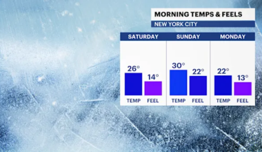 Chilly weekend ahead before milder, wetter weather for The Bronx