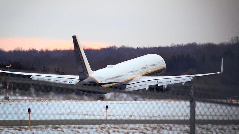 A military aircraft carrying Maduro arrived at Stewart Airport ion Orange County...