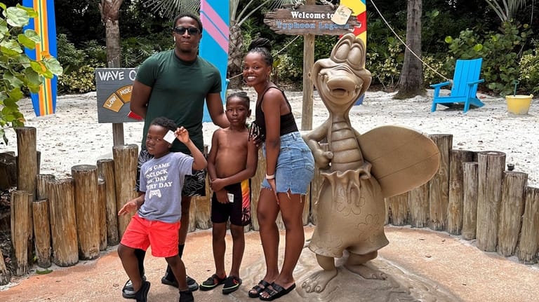 Blogger Tanay Howard, of Brooklyn, with her husband, James Newley,...