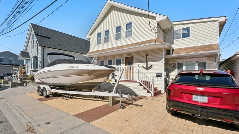 This $699,999 Baldwin home is on a canal.