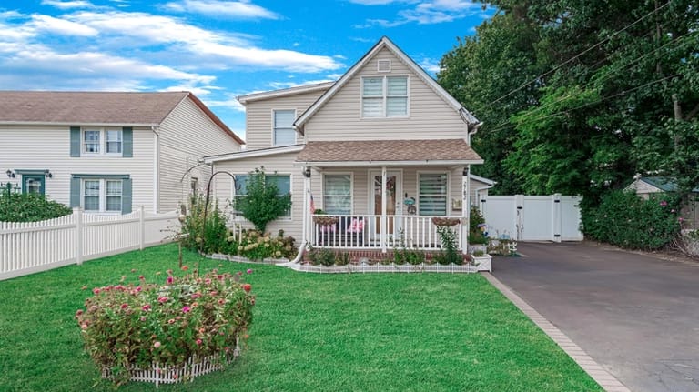 This $565,000 Baldwin home has a two-level deck.