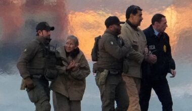 ‘Handcuffed and limping’, Nicolas Maduro and wife arrive in Manhattan for first court appearance after Trump's capture