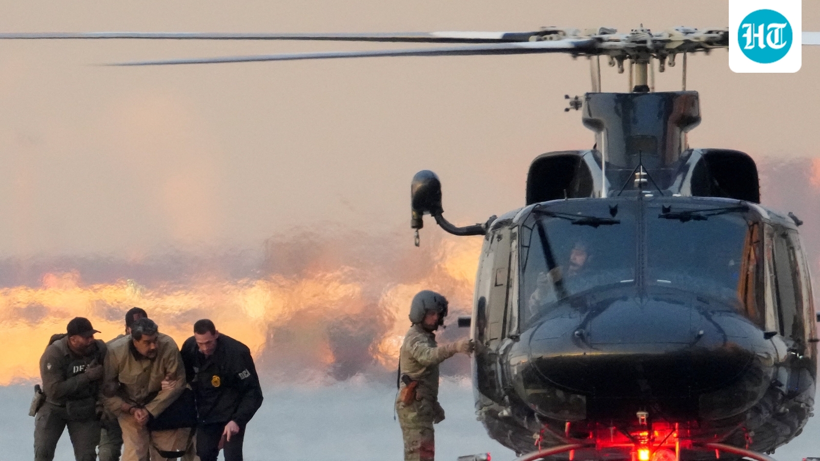 Maduro brought for Manhattan court appearance in helicopter, pics emerge