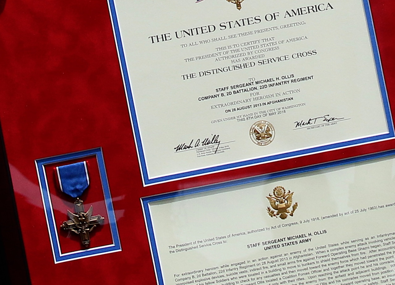 File photo: Ollis service cross