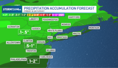 NYC forecast calls for rain Saturday; check weather radar – NBC New York