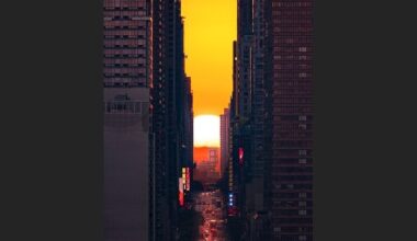 Sunrise 'Reverse Manhattanhenge' expected to be visible
