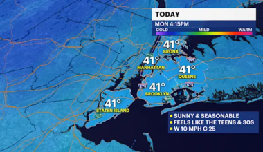 News 12 | Brooklyn | Mostly sunny, cold and breezy in Brooklyn