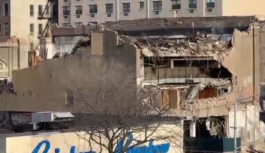 Bronx wall collapse: Section of vacant building collapses onto scaffolding below in Morris Heights
