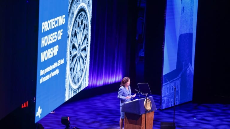 New York Gov. Kathy Hochul delivers the 2026 State of...