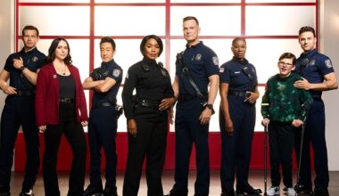 a bunch of people all standing together