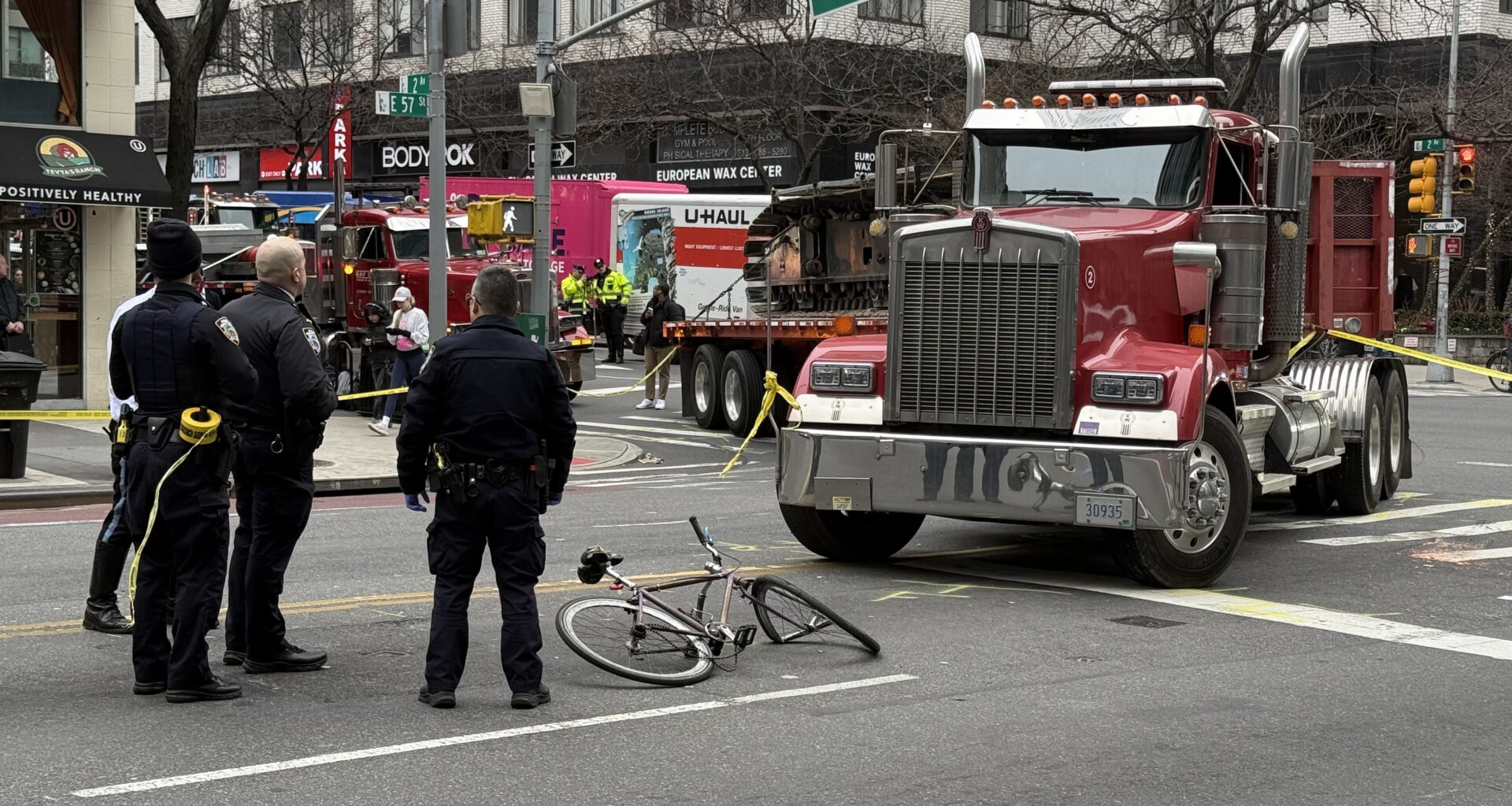 Cyclist Badly Injured By Truck Driver at Busy Midtown Corner